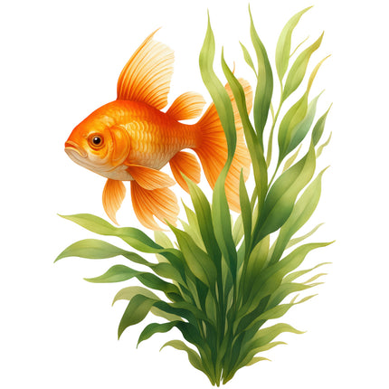 Goldfish fabric panel