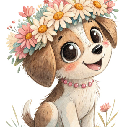 puppy fabric panel