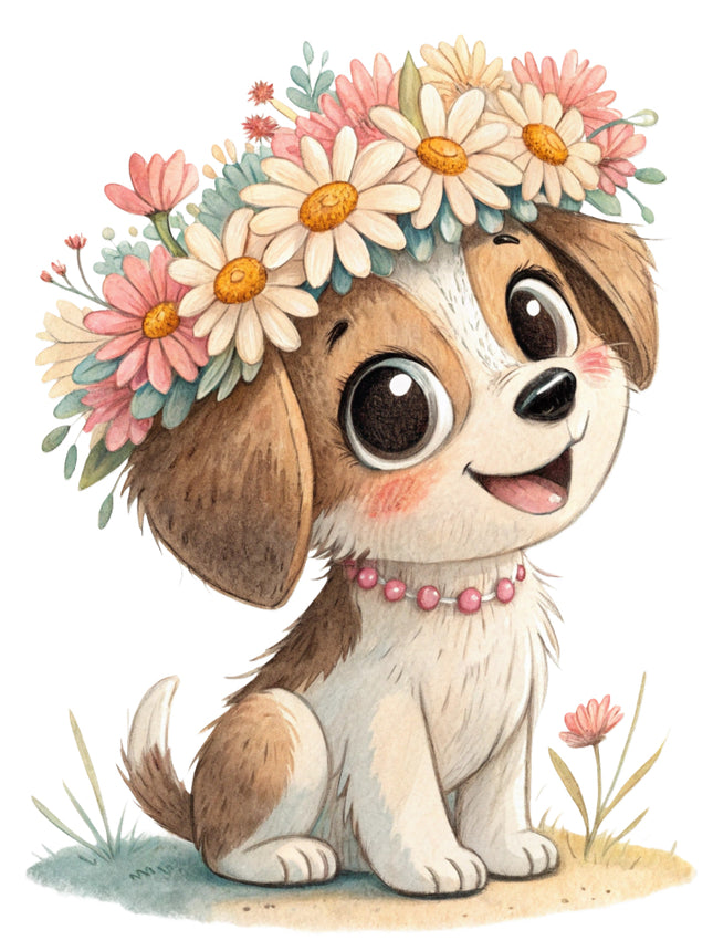 puppy fabric panel