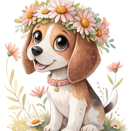 puppy fabric panel