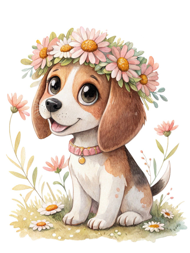 puppy fabric panel