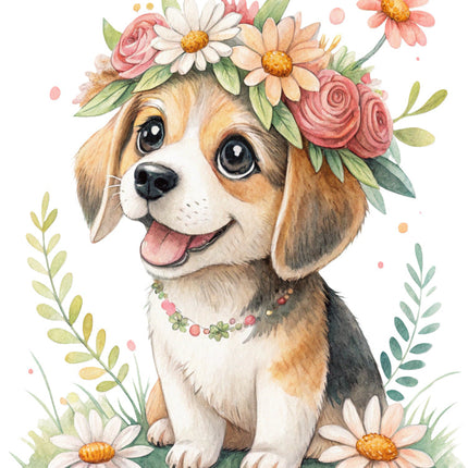 puppy fabric panel