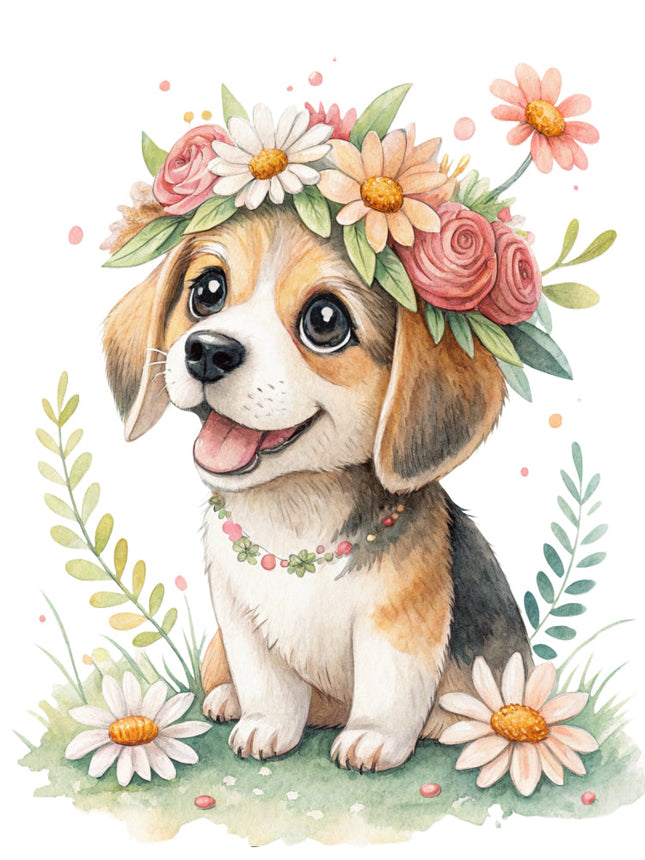 puppy fabric panel