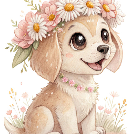 puppy fabric panel