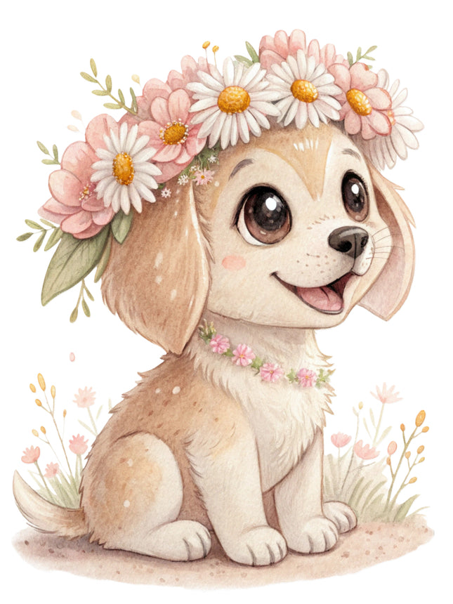 puppy fabric panel