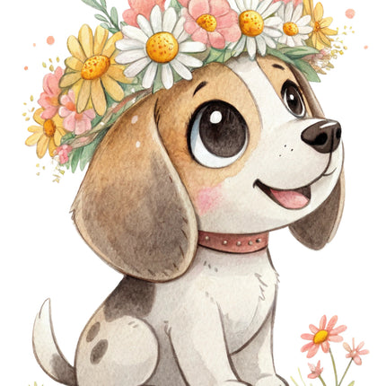 puppy fabric panel