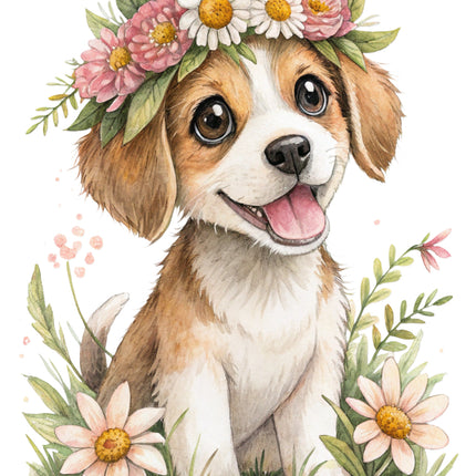 puppy fabric panel