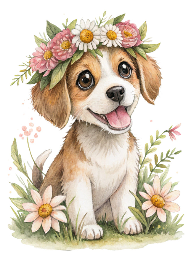 puppy fabric panel