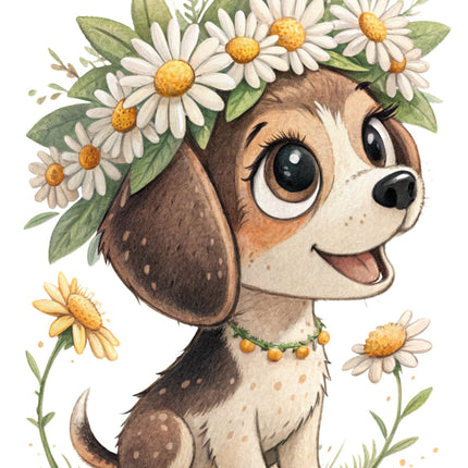 puppy fabric panel