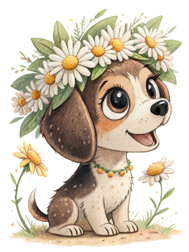 puppy fabric panel