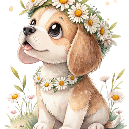 puppy fabric panel