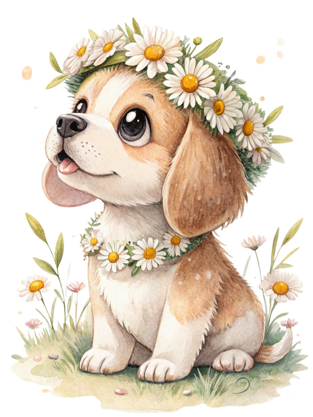 puppy fabric panel