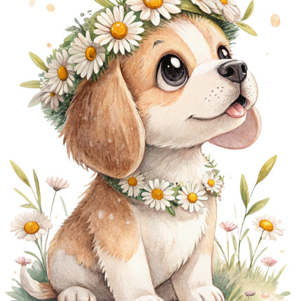 puppy quilt block