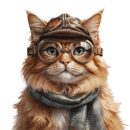 cat wearing clothes fabric panel