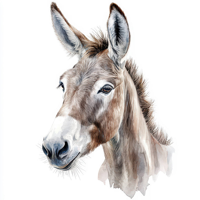 Donkey 100% Cotton Fabric Panel Block AL136