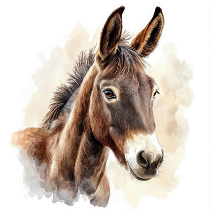Donkey 100% Cotton Fabric Panel Block FLIP-AL143