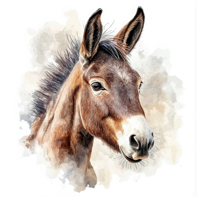 Donkey 100% Cotton Fabric Panel Block FLIP-AL144