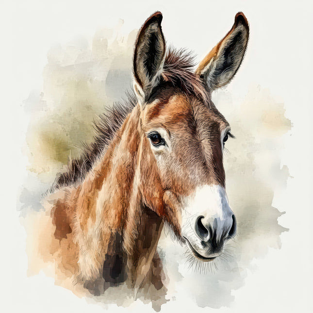donkey cotton fabric panel
