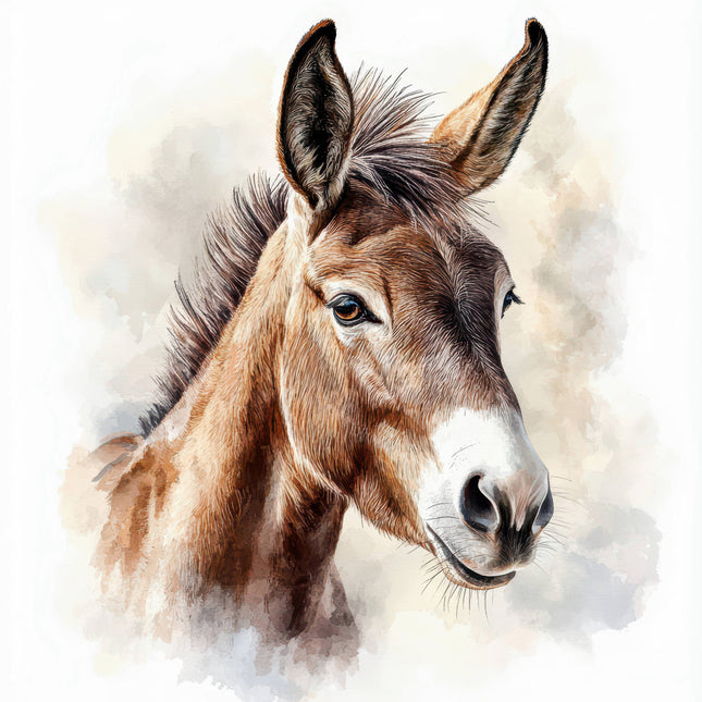 donkey cotton fabric panel