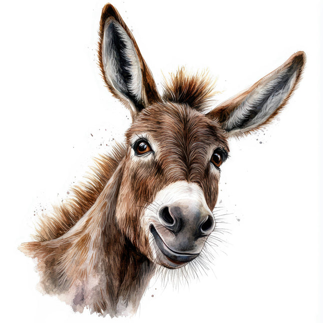 donkey cotton fabric panel