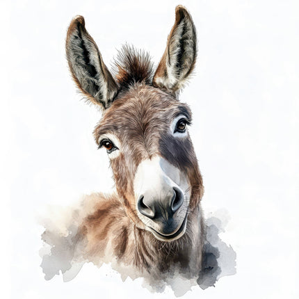 donkey cotton fabric panel