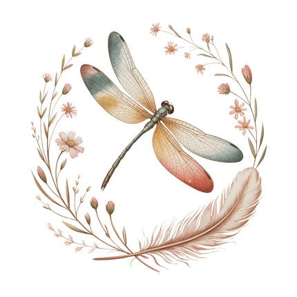 dragonfly fabric panel