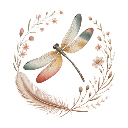 dragonfly fabric panel