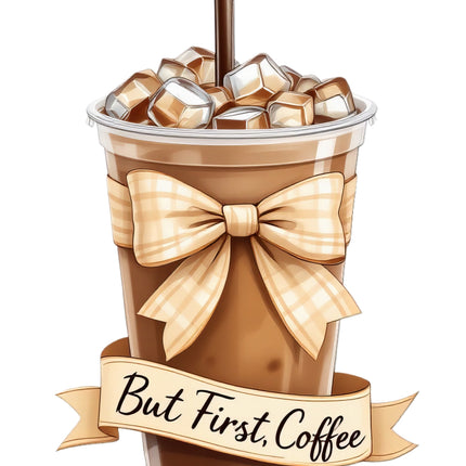 Ice coffee fabric panel