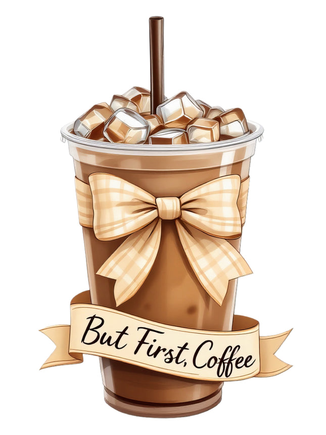 Ice coffee fabric panel