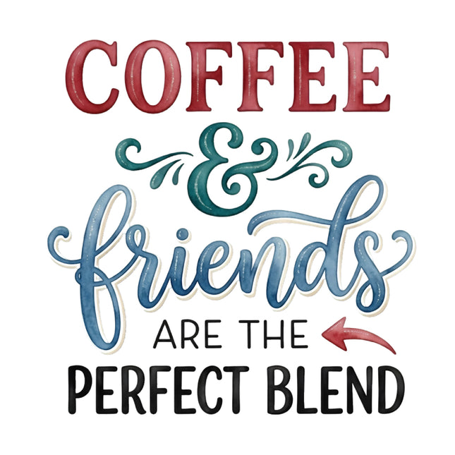 coffee and friends quilt block