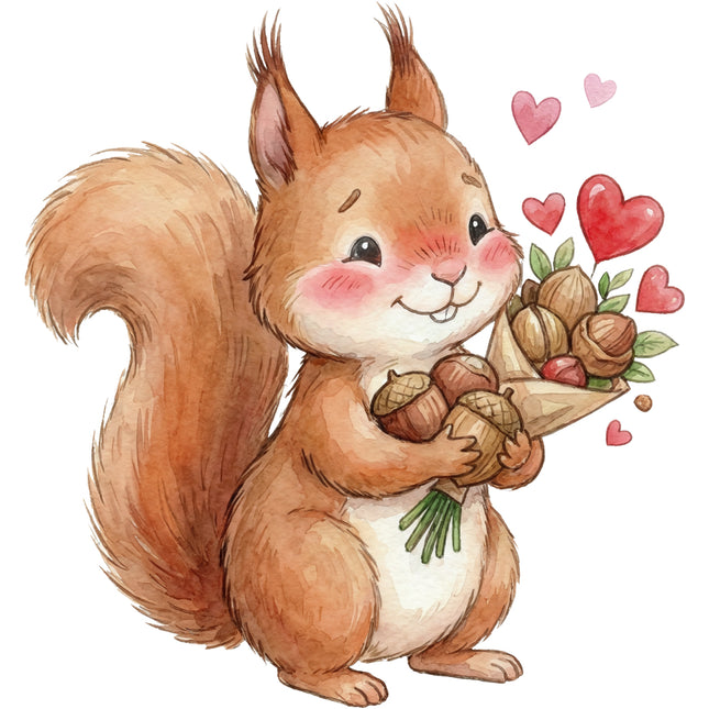 squirrel fabric panel
