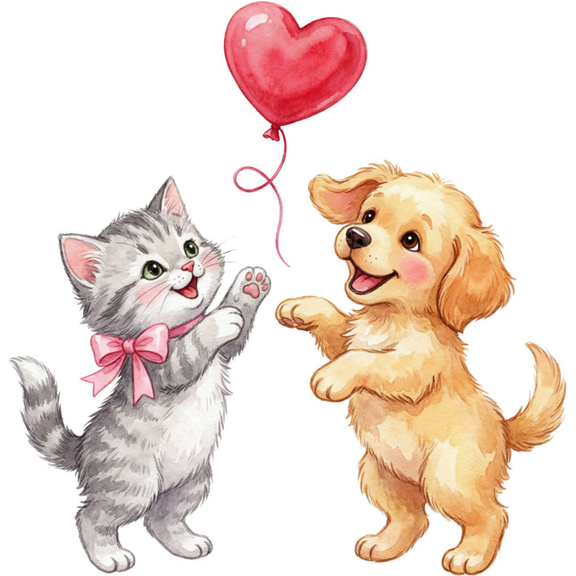 cat and dog fabric panel