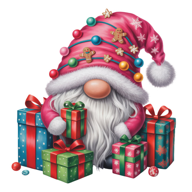 festive Christmas gnome quilt block