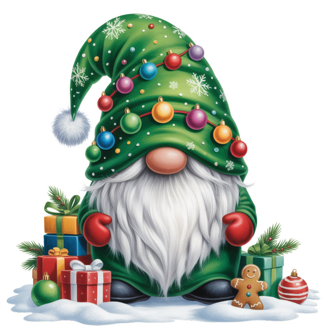 festive Christmas gnome quilt block