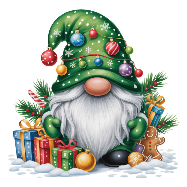 festive Christmas gnome quilt block