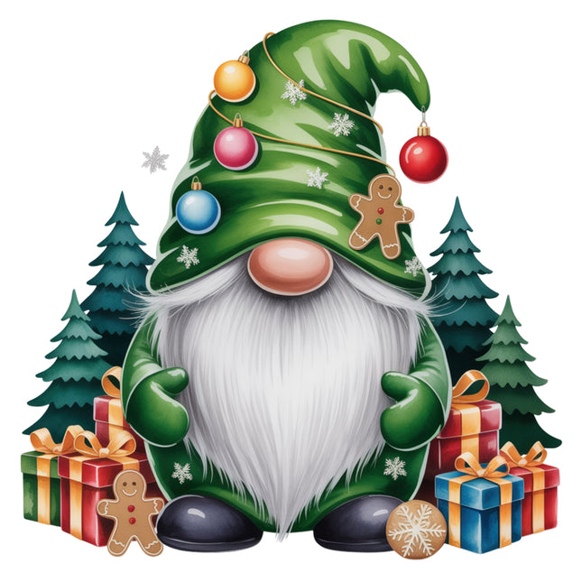 festive Christmas gnome quilt block