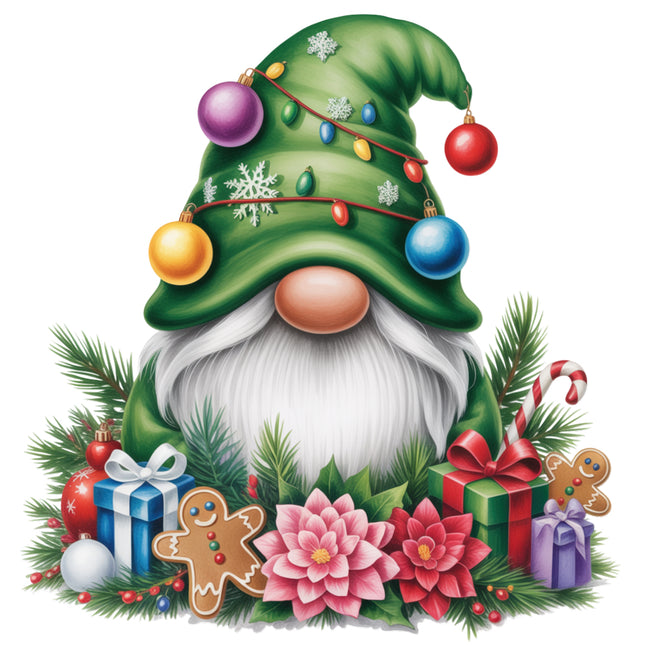 festive Christmas gnome quilt block