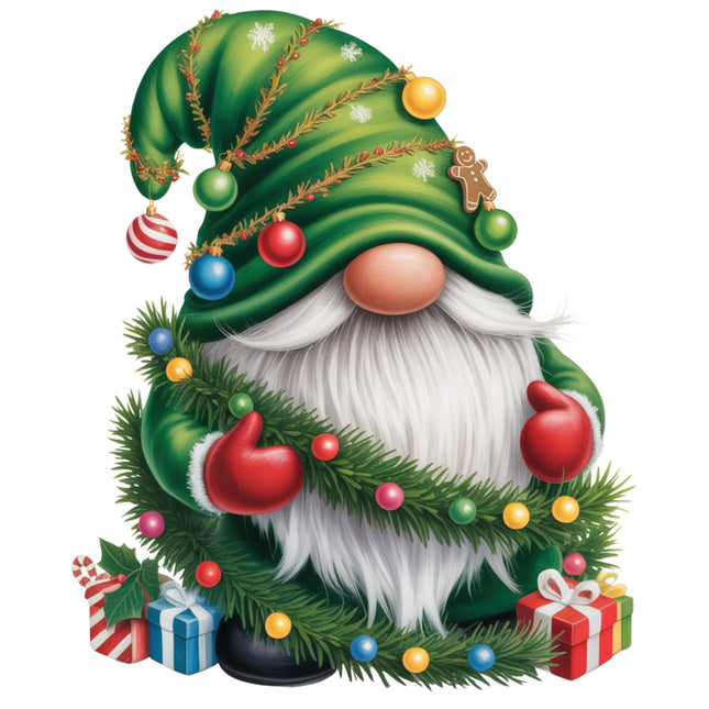 festive Christmas gnome quilt block