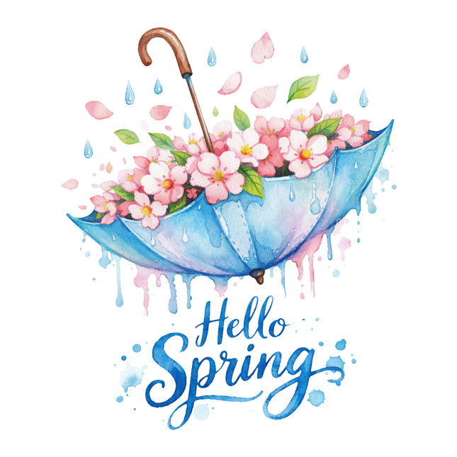 Hello Spring quilt block