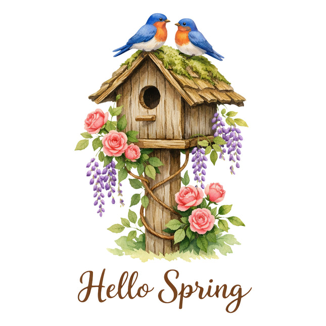 hello spring fabric panel