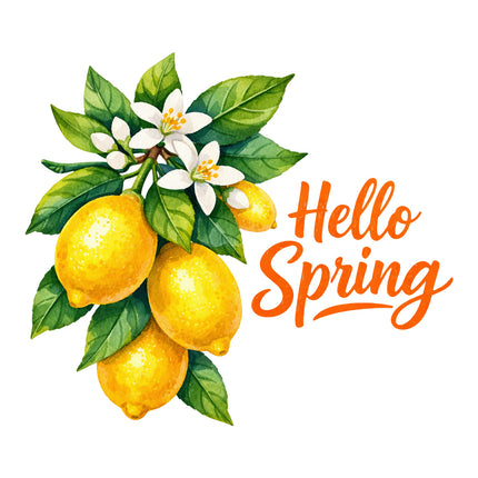 Hello Spring quilt block