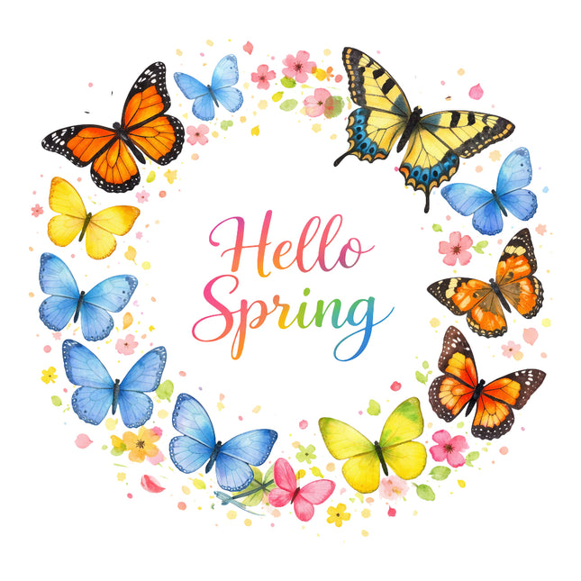 Hello Spring quilt block
