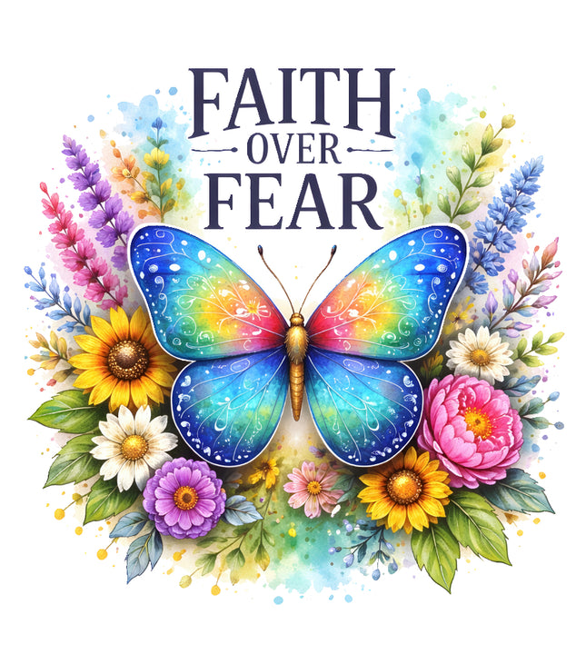 faith over fear quilt block