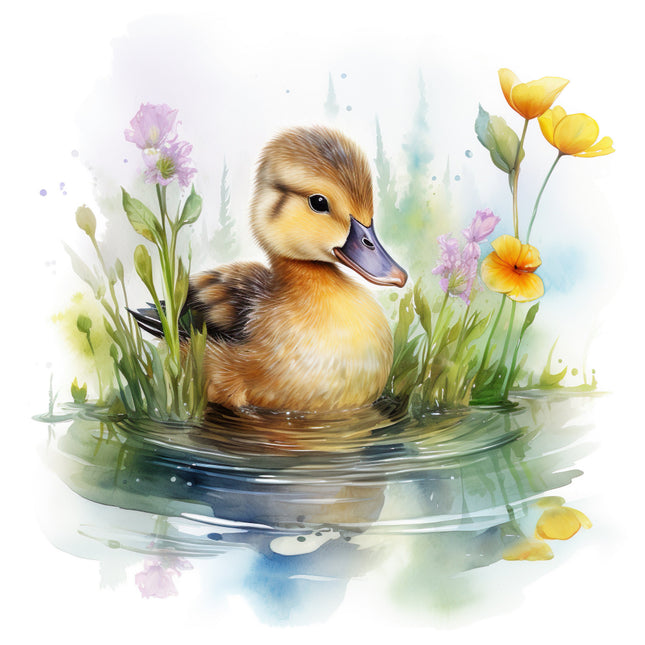 duckling quilt block