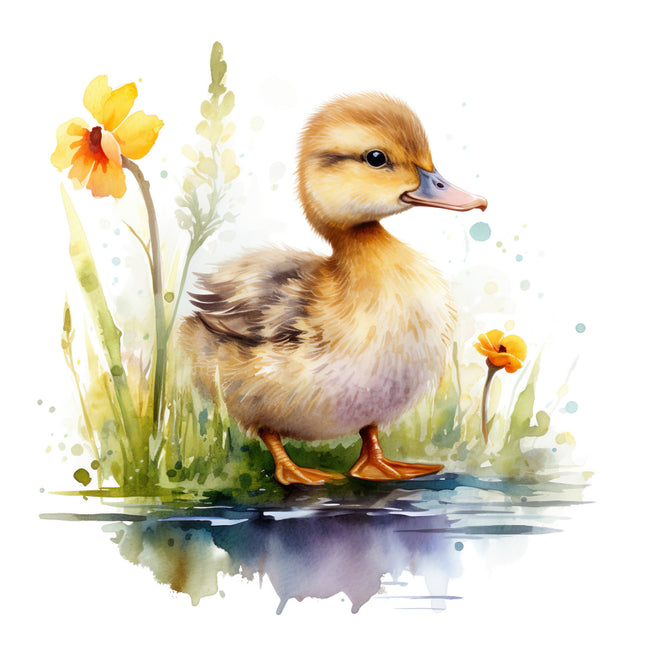 duckling fabric panel