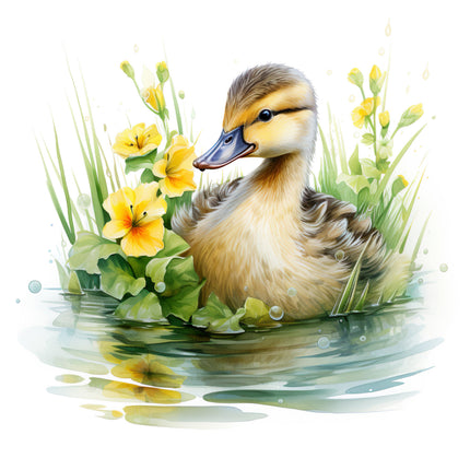 duckling fabric panel