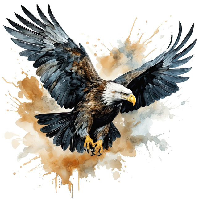 bald eagle fabric panel