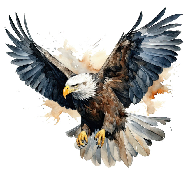 bald eagle fabric panel