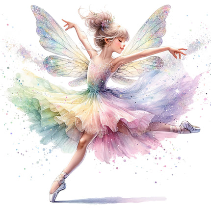 Colorful fairy fabric panel