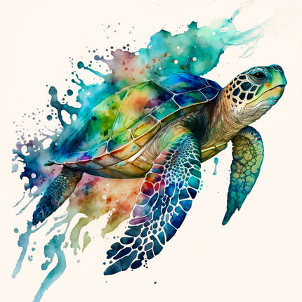 Turtle 100% Cotton Fabric Panel Block AM24590